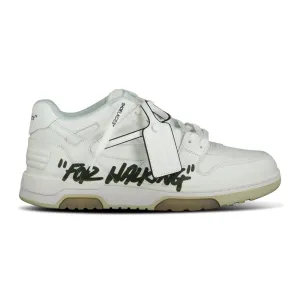 For Walking' Out Of Office Low-Top Leather Trainers White & Black