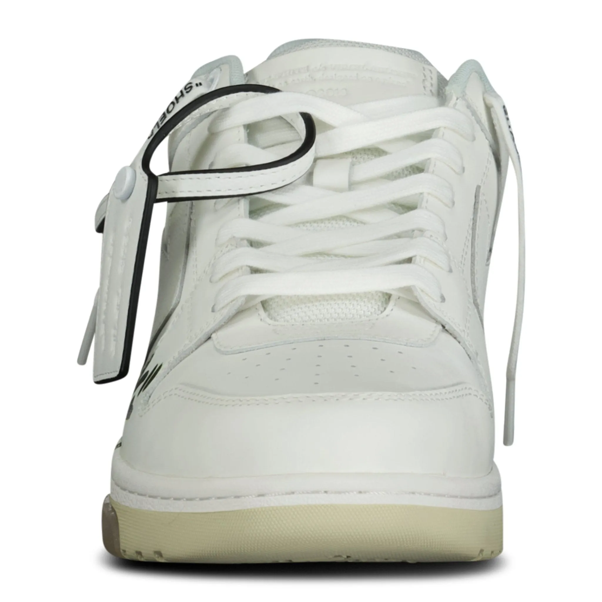 For Walking' Out Of Office Low-Top Leather Trainers White & Black