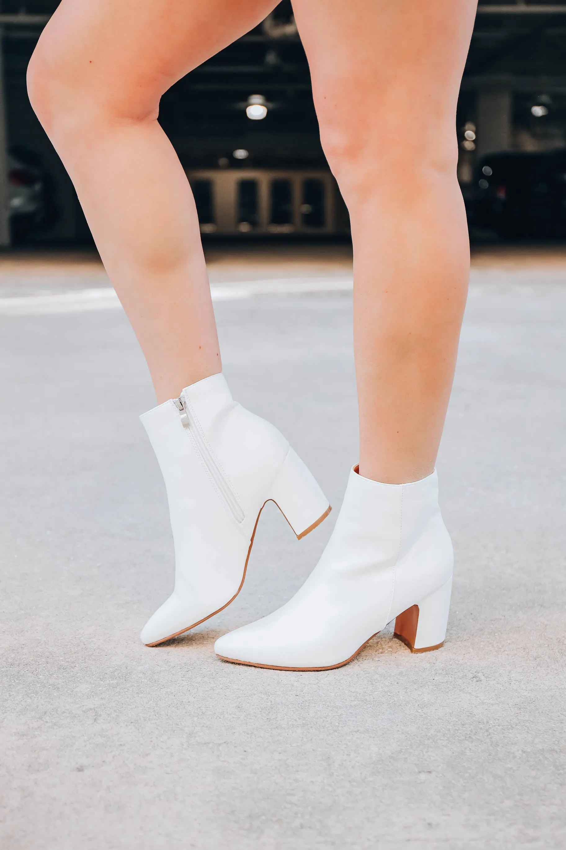 Fun and Flirty Booties - White