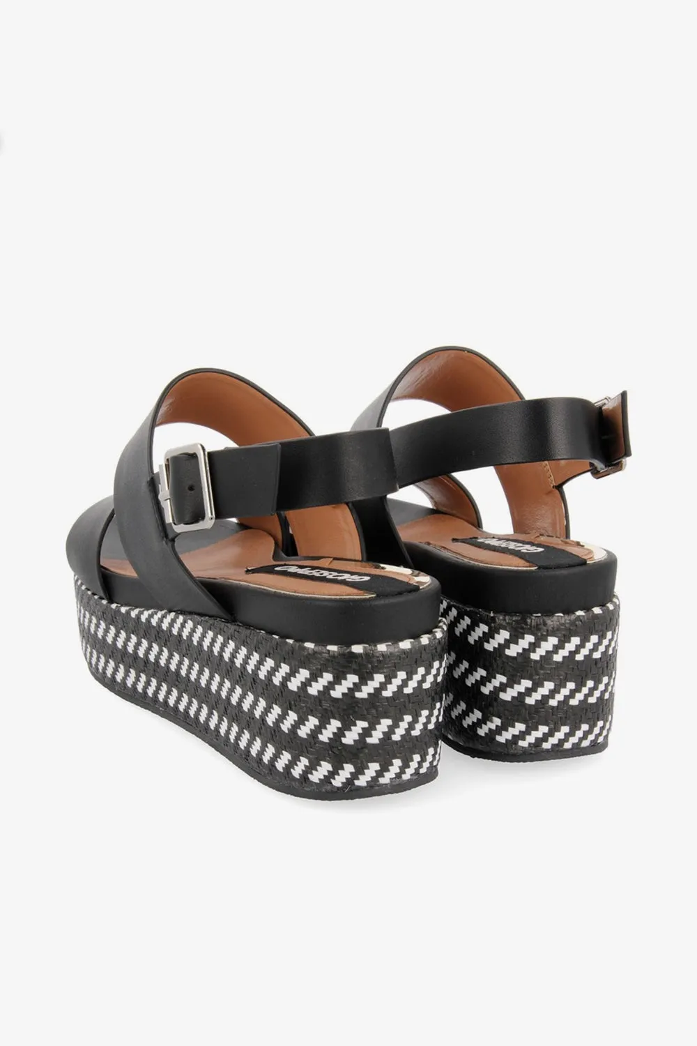 GIOSEPPO SERRES BLACK PLATFORM SANDAL