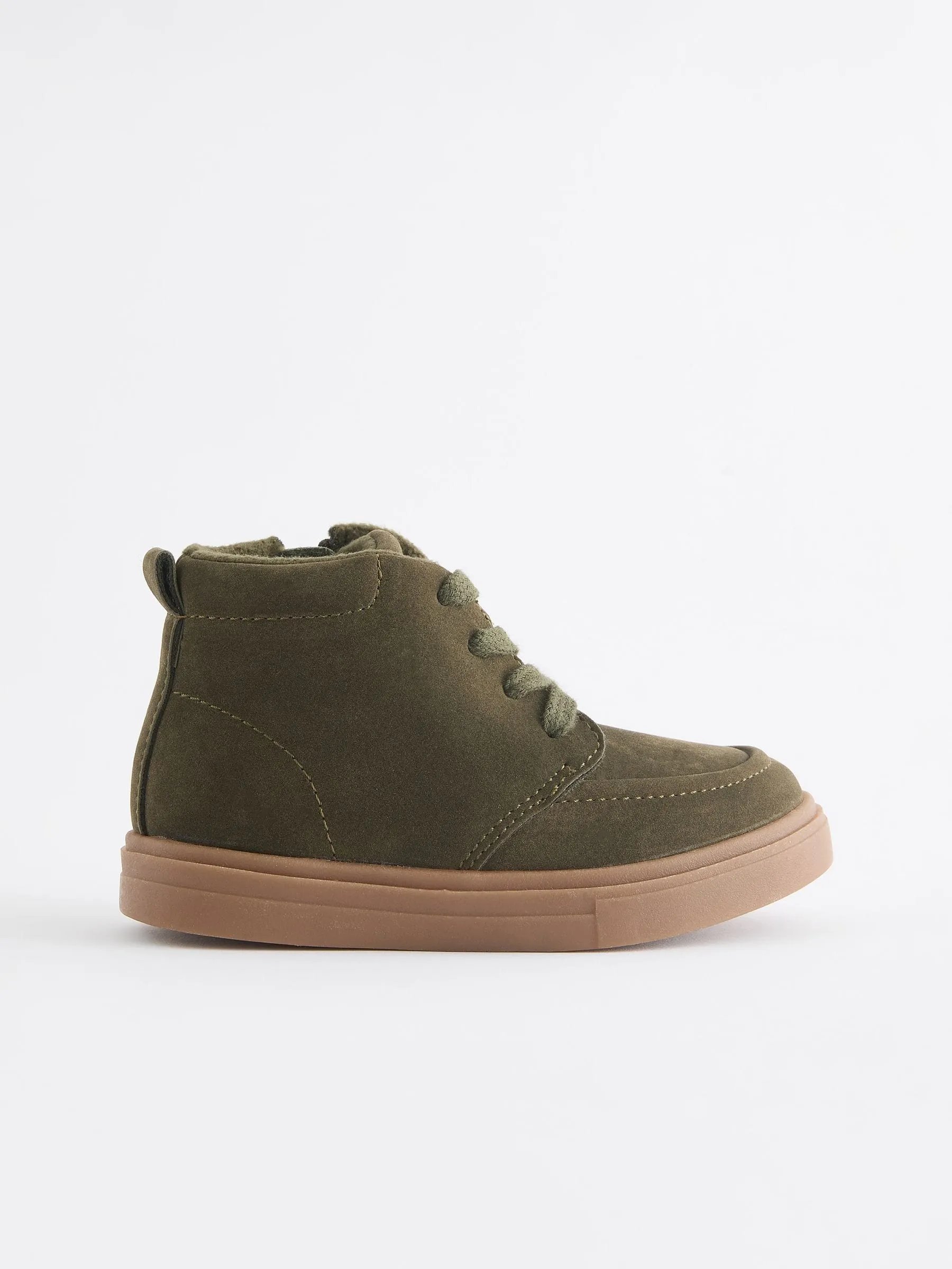 Green Standard Fit (F) Warm Lined Chukka Boots