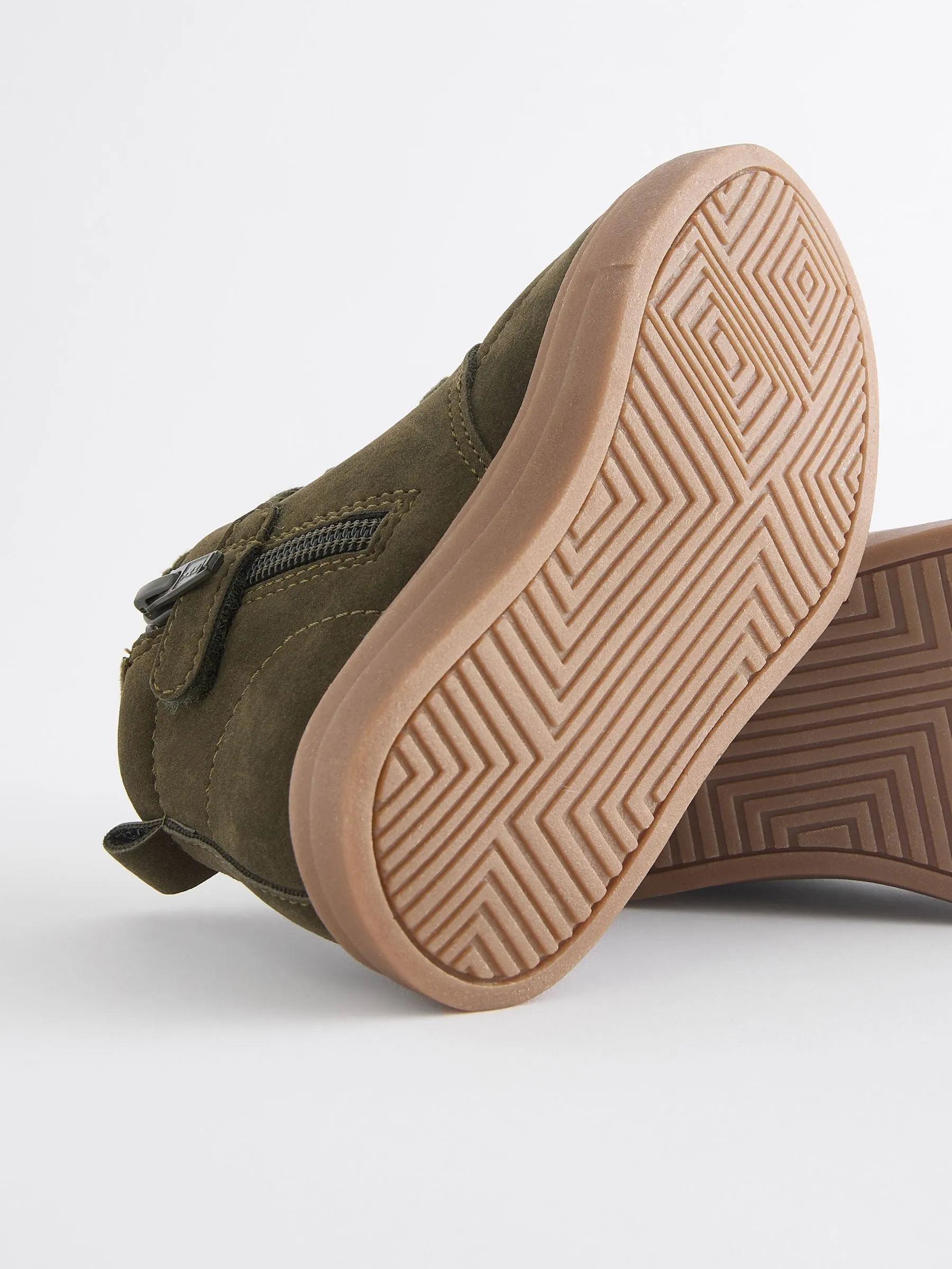 Green Standard Fit (F) Warm Lined Chukka Boots