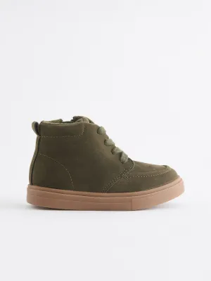 Green Standard Fit (F) Warm Lined Chukka Boots