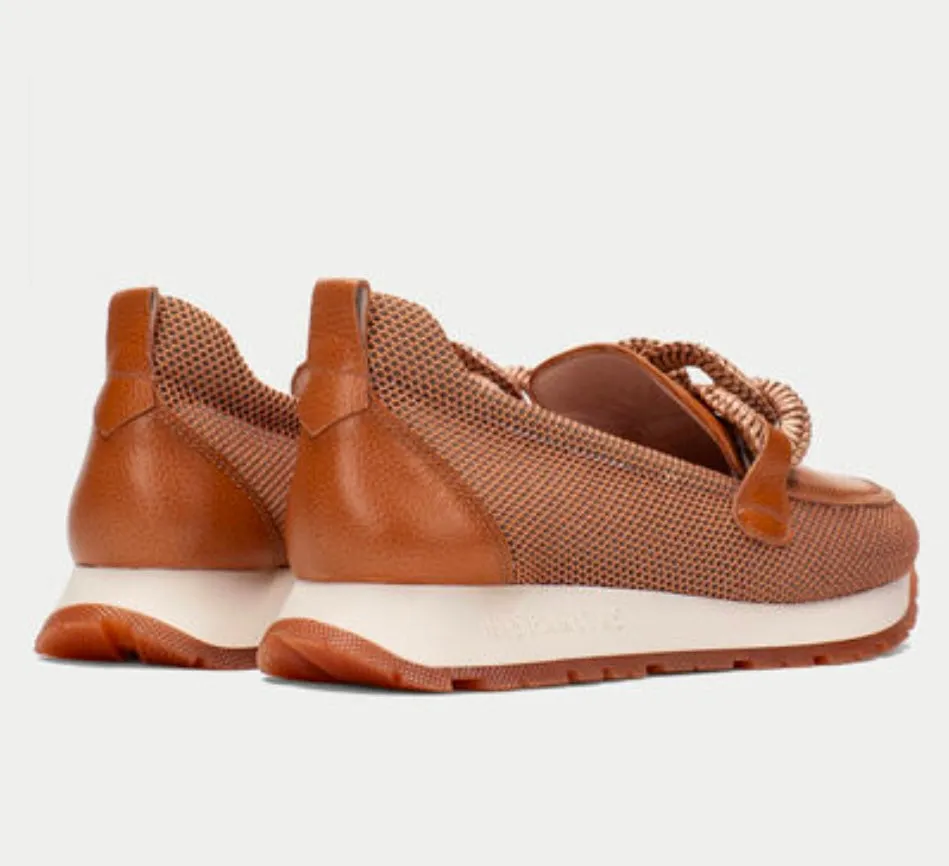 Hispanitas tan leather moccasins