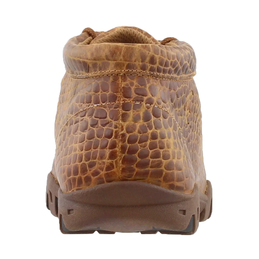 Honey Crocodile Printed Rogue Chukka Boots