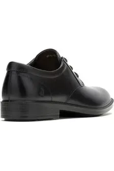 Hush Puppies Banker Lace Up in Black Leather