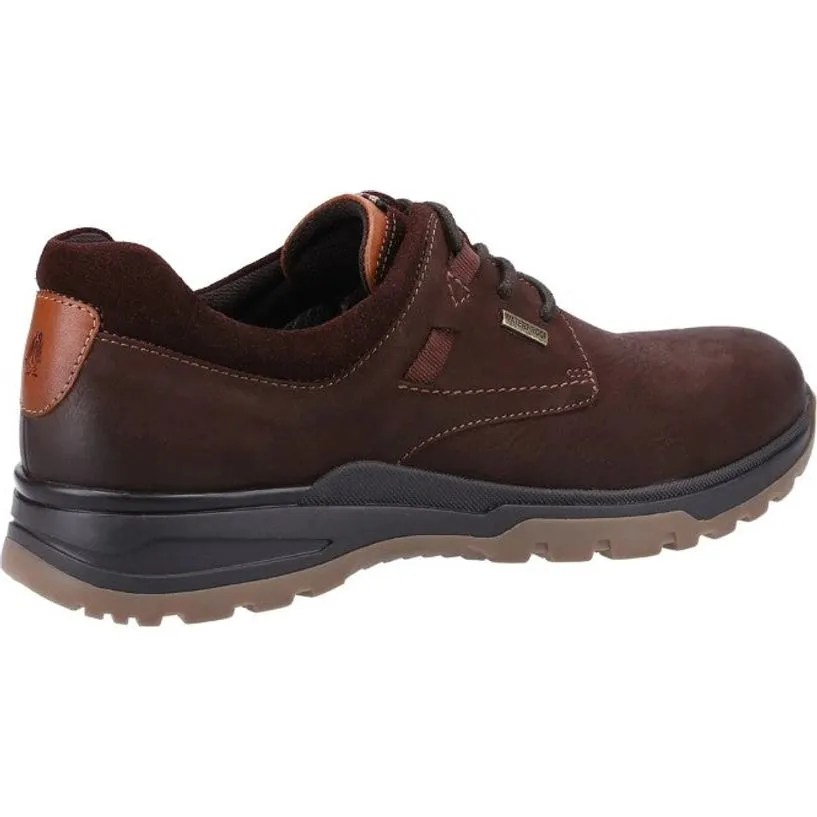 Hush Puppies Mens Shoes Pele Lace Up Brown Nubuck