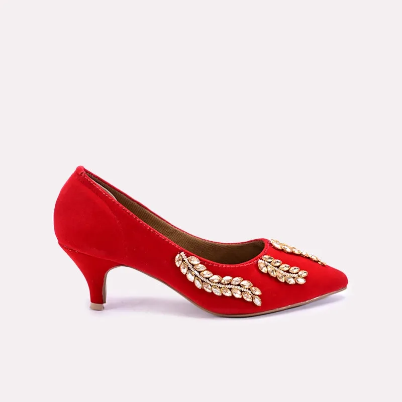 Indira Red Court Shoes 0431221