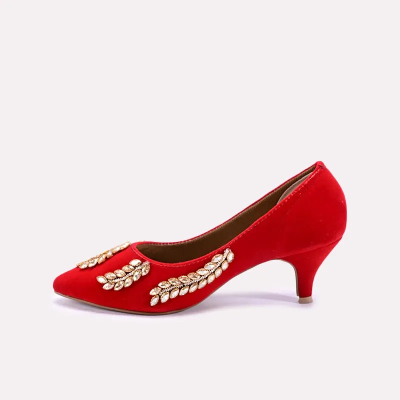 Indira Red Court Shoes 0431221