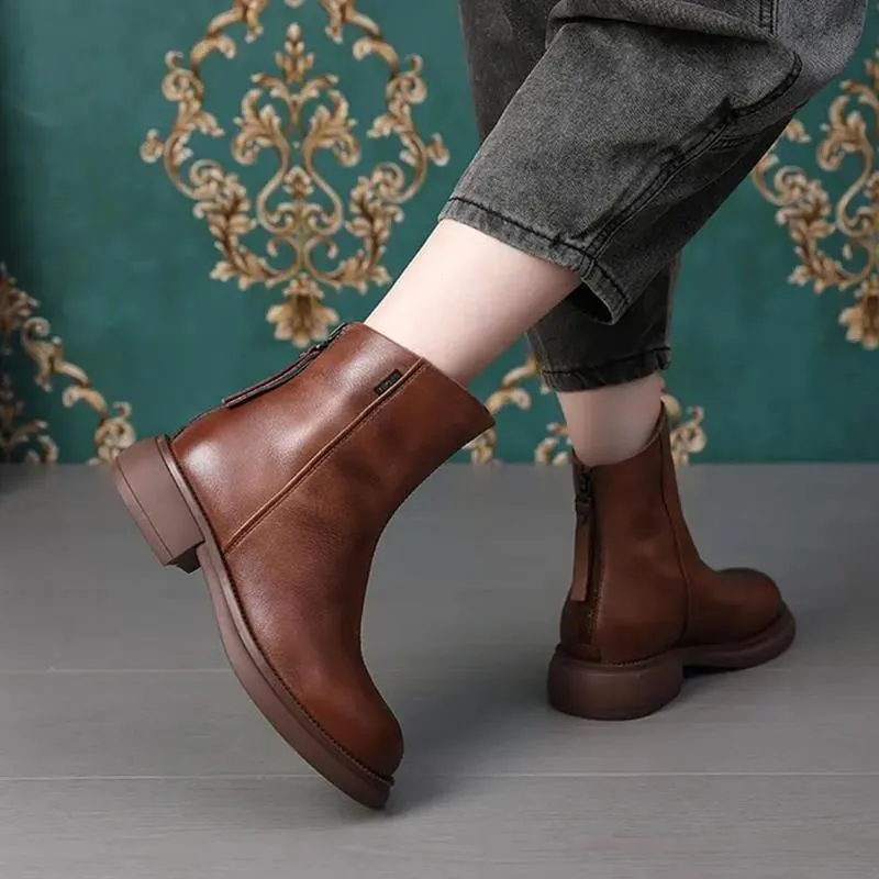 Italian waterproof leather boots