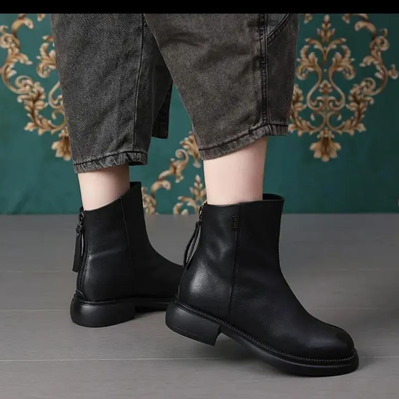 Italian waterproof leather boots