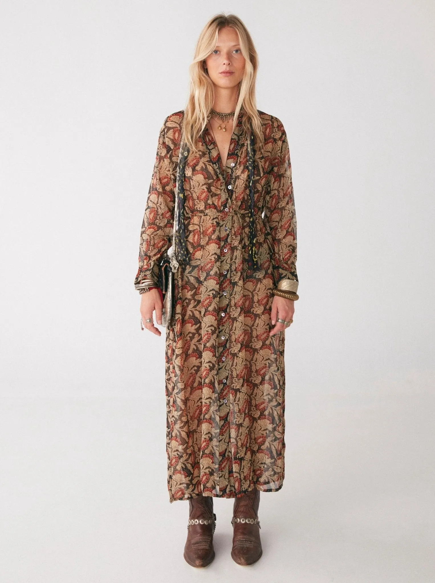 Jade Dress - Amber Caramel