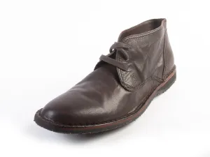 John Varvatos Brown Leather Hipster Chukka Boots
