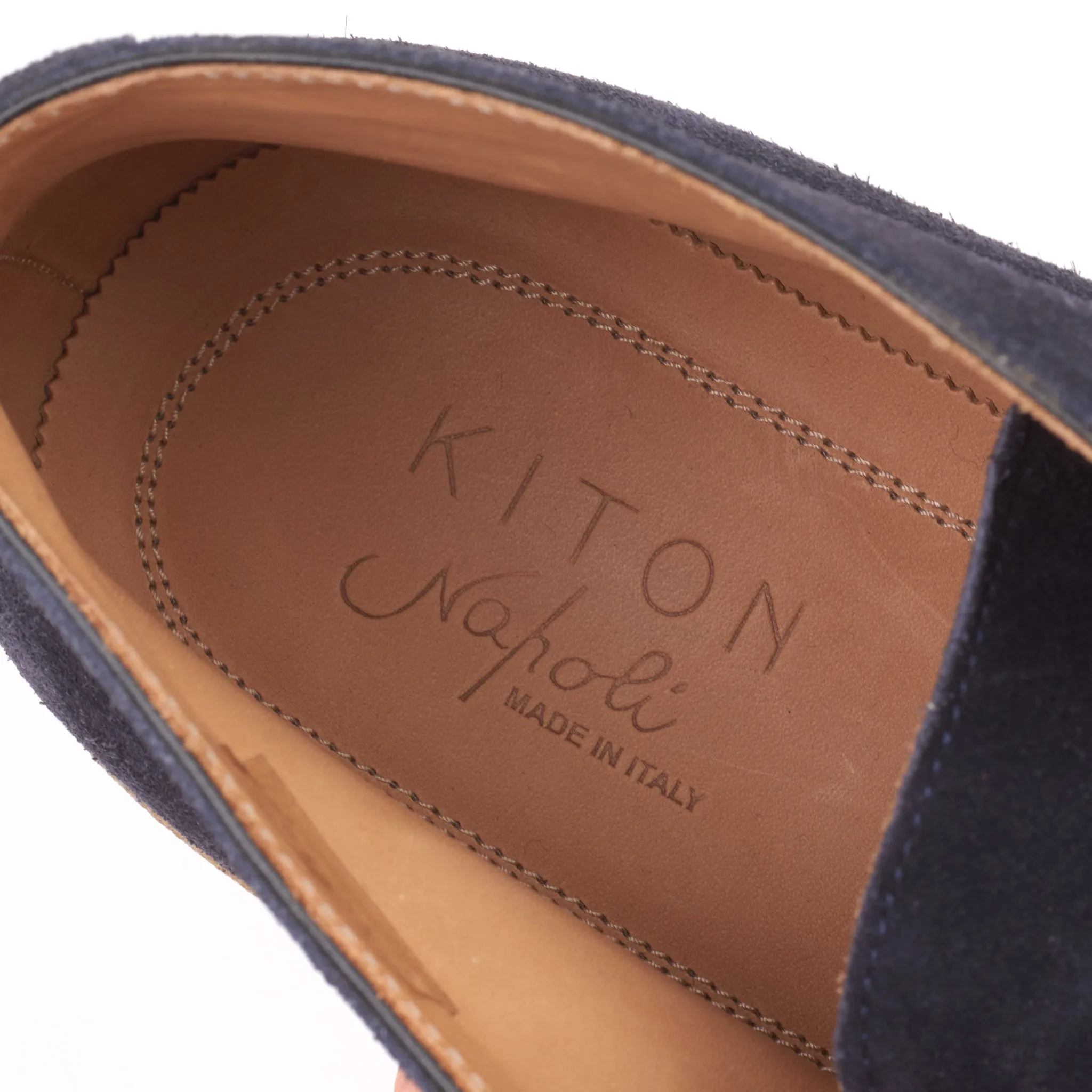 KITON Blue Suede Leather 3 Eyelet Ankle Chukka Boots Shoes NEW with Box 10.5