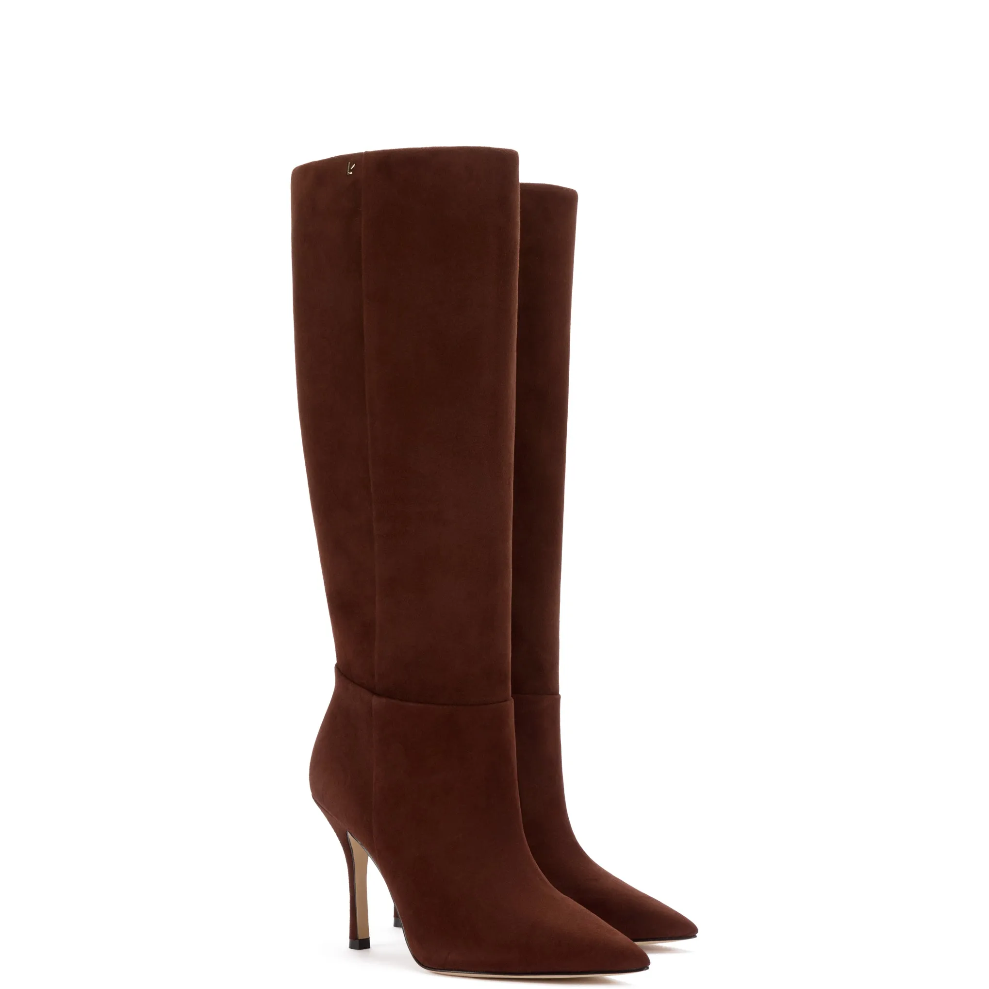 Larroude Kate Boot In Brown Suede