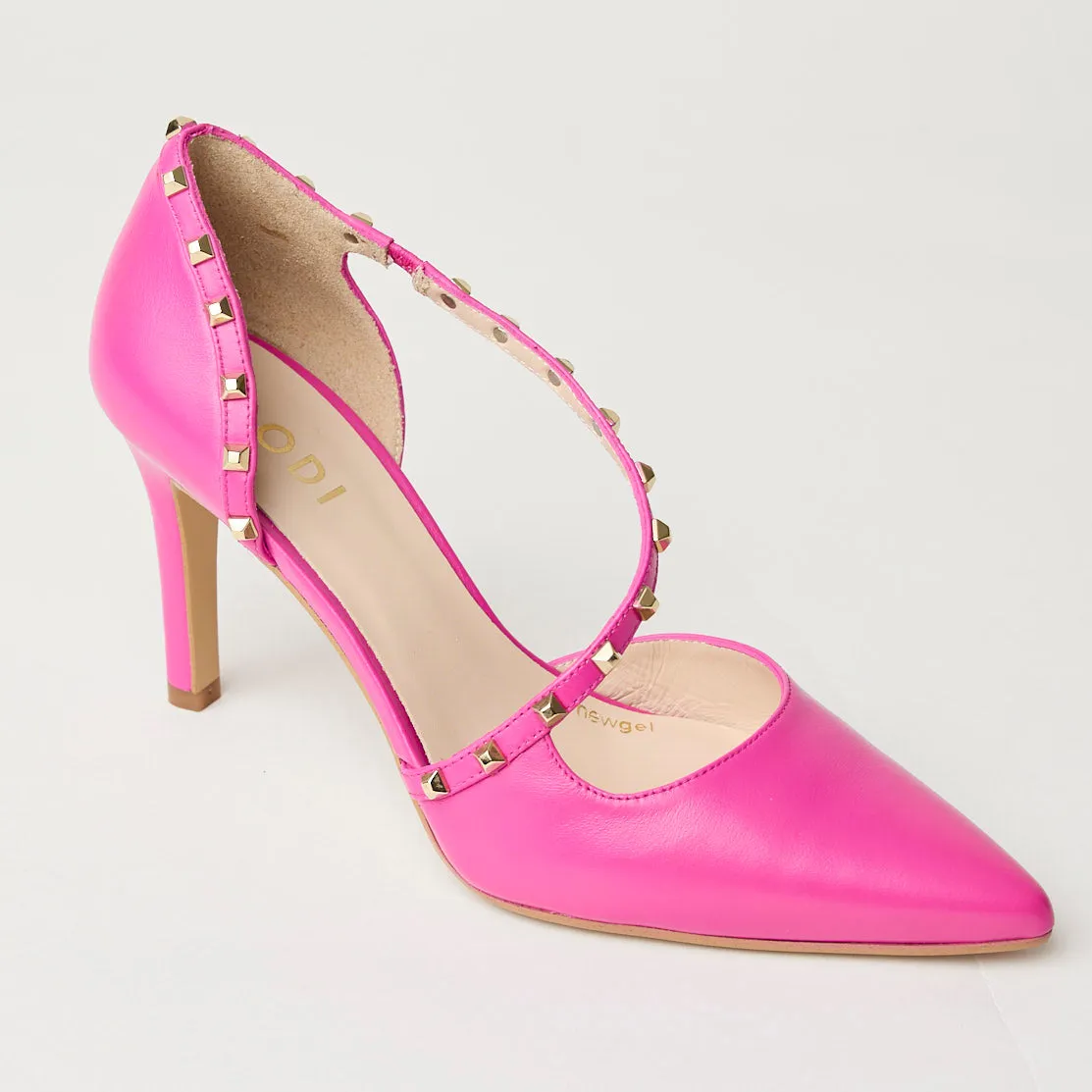 Lodi Cyclamen Leather Court Shoes
