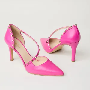 Lodi Cyclamen Leather Court Shoes