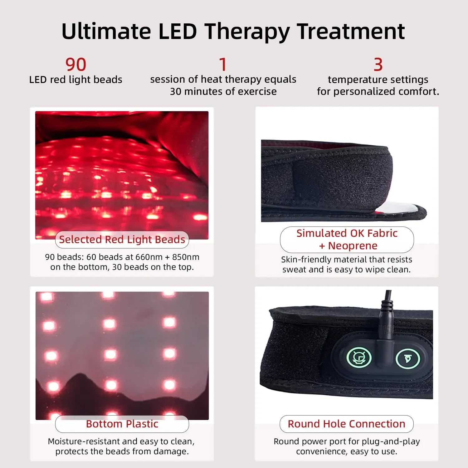 LuminousHeal Red Light Therapy Shoes (x1)