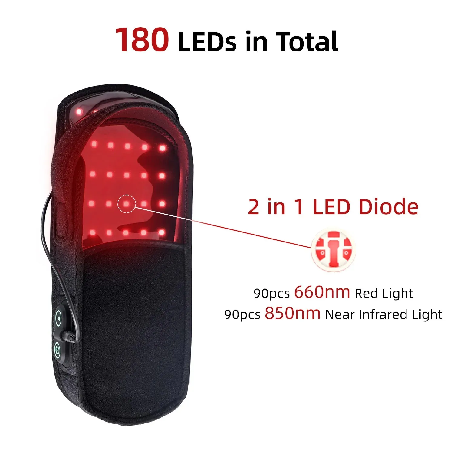 LuminousHeal Red Light Therapy Shoes (x1)