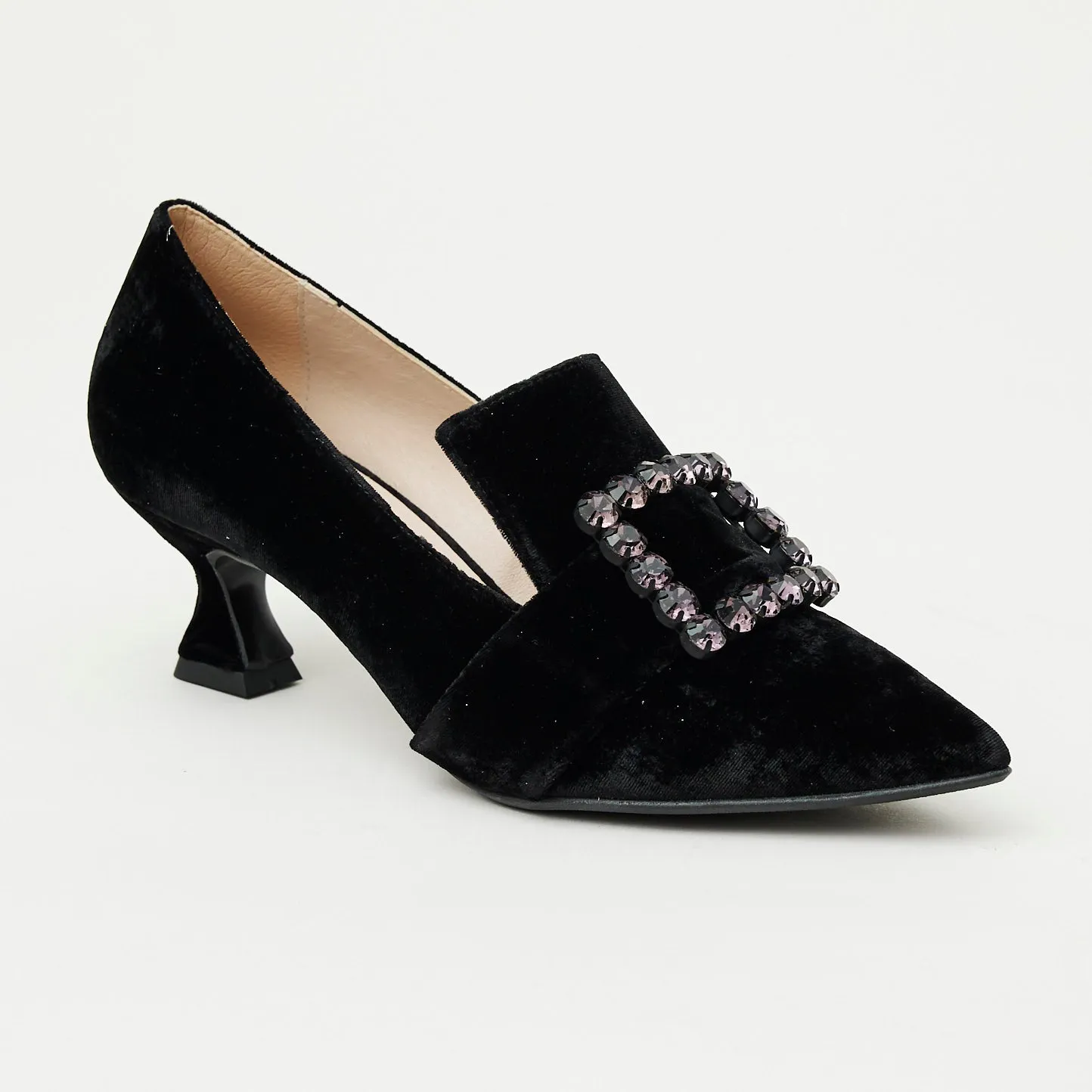 Marian Black Velvet Shoes