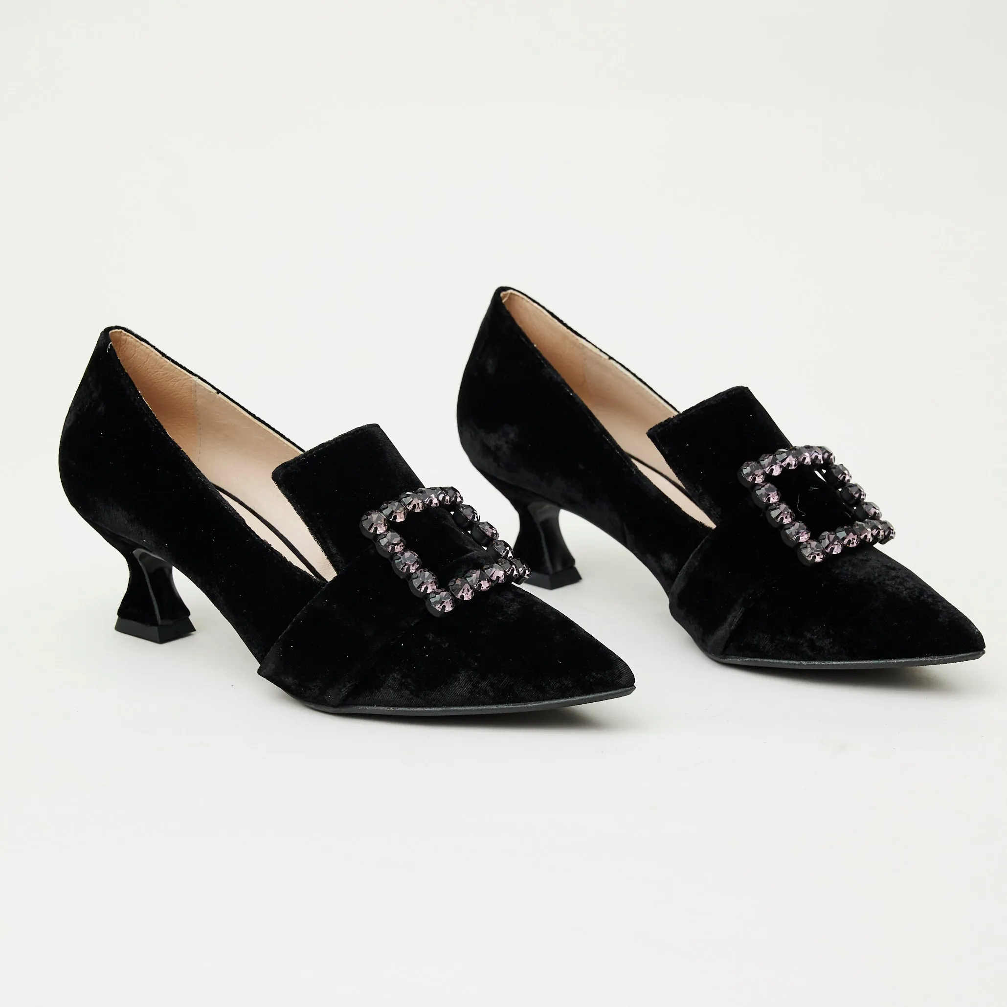 Marian Black Velvet Shoes