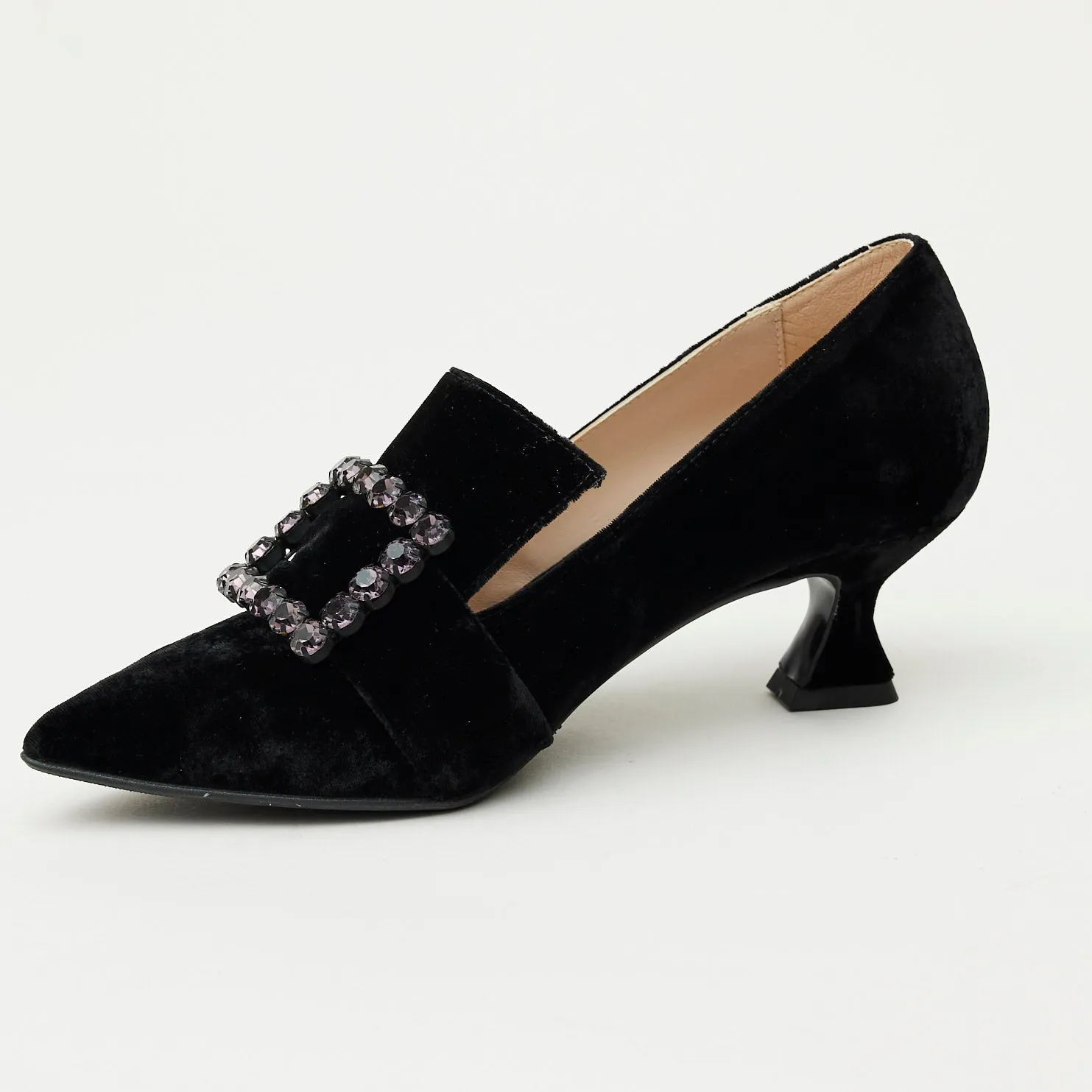 Marian Black Velvet Shoes
