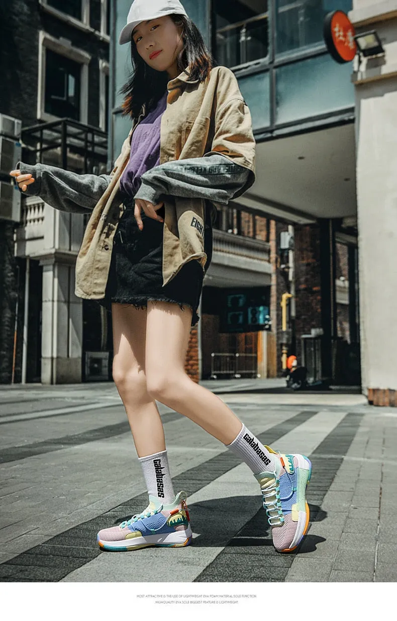 Men's Basketball Shoes Casual Mesh Sneakers Male Fashion Chunky Sport Shoes Couples Women Trainers Outdoor Running Shoes