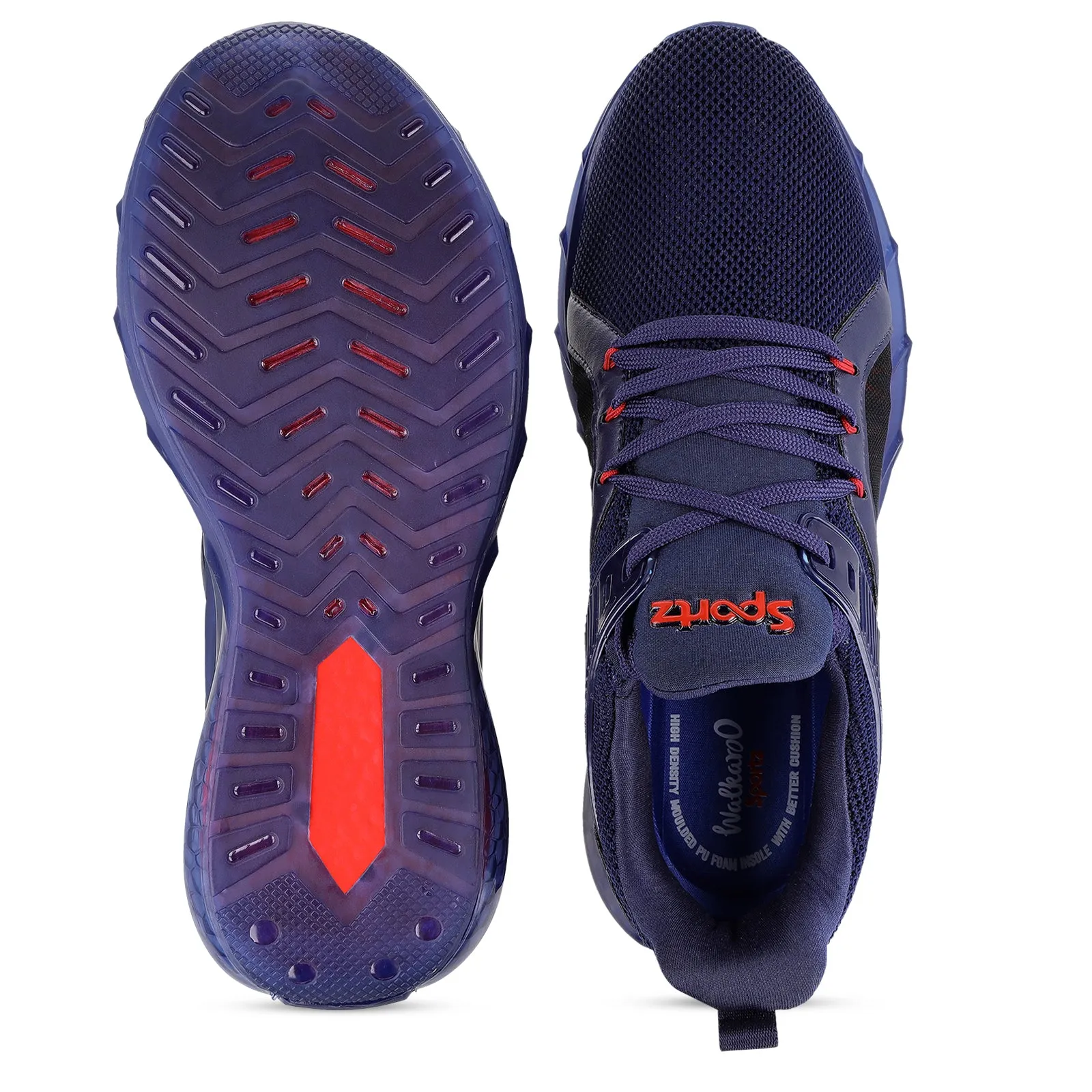 Men's Lace-up Sports Shoe - WS9138 Navy Blue