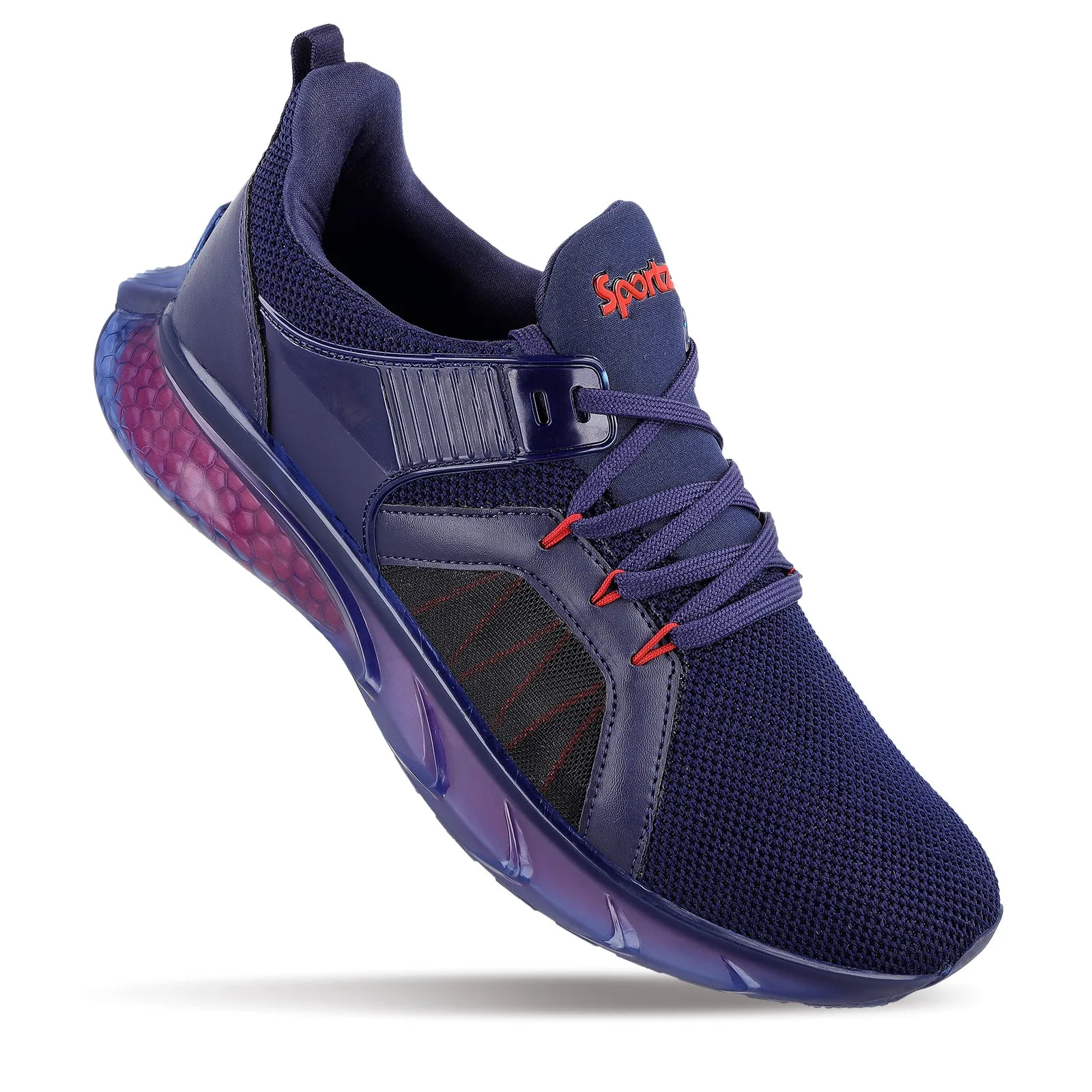 Men's Lace-up Sports Shoe - WS9138 Navy Blue