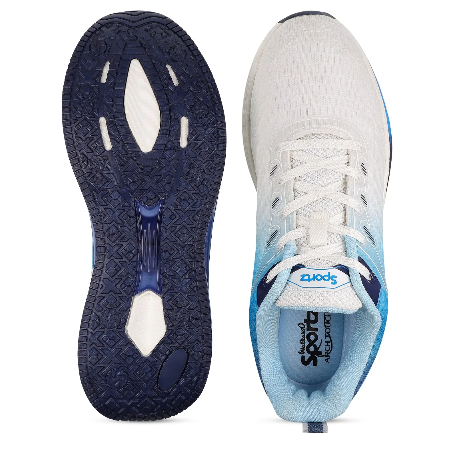 Men's Lace-up Sports Shoe - WS9151 Blue White