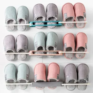 Multi foldable bathroom slippers shelf holder waterproof