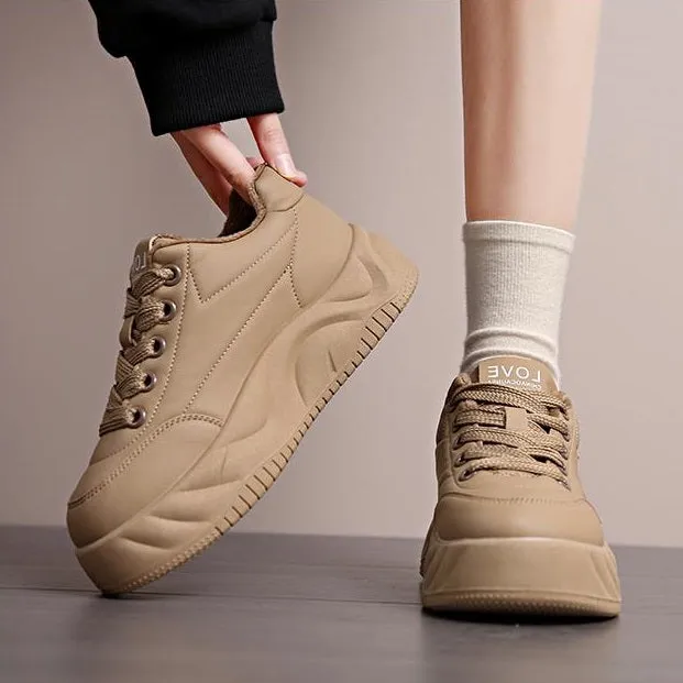 New waterproof leather soft sole warm shoes
