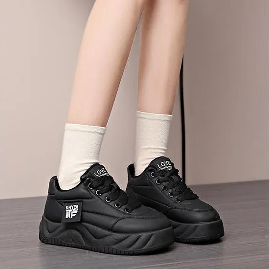 New waterproof leather soft sole warm shoes