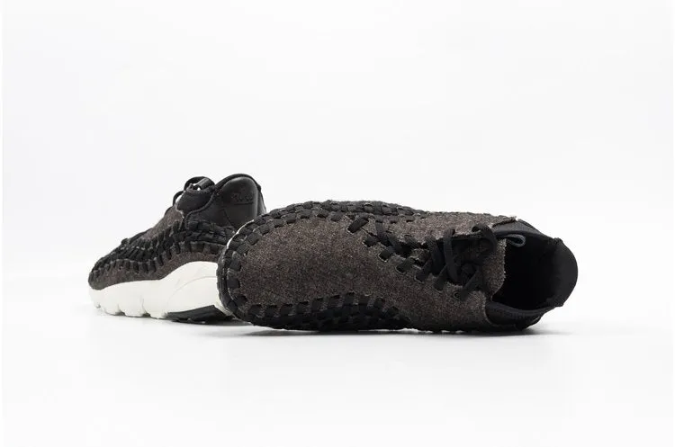 Nike Air Footscape Woven Chukka 'Black Ivory' Sneakers, black