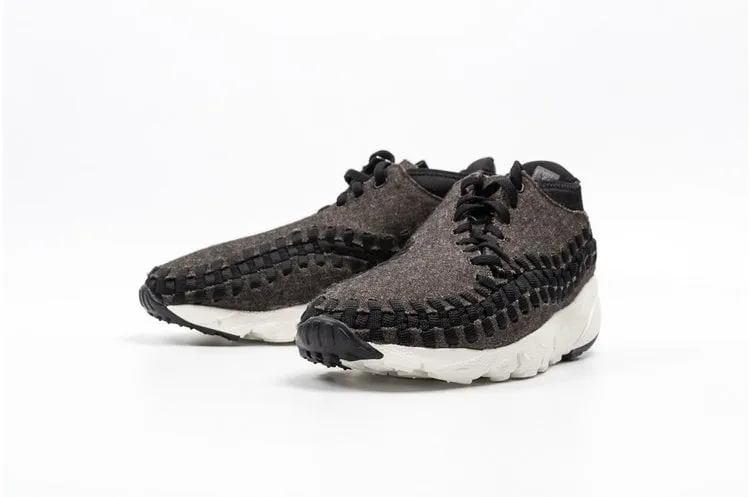 Nike Air Footscape Woven Chukka 'Black Ivory' Sneakers, black