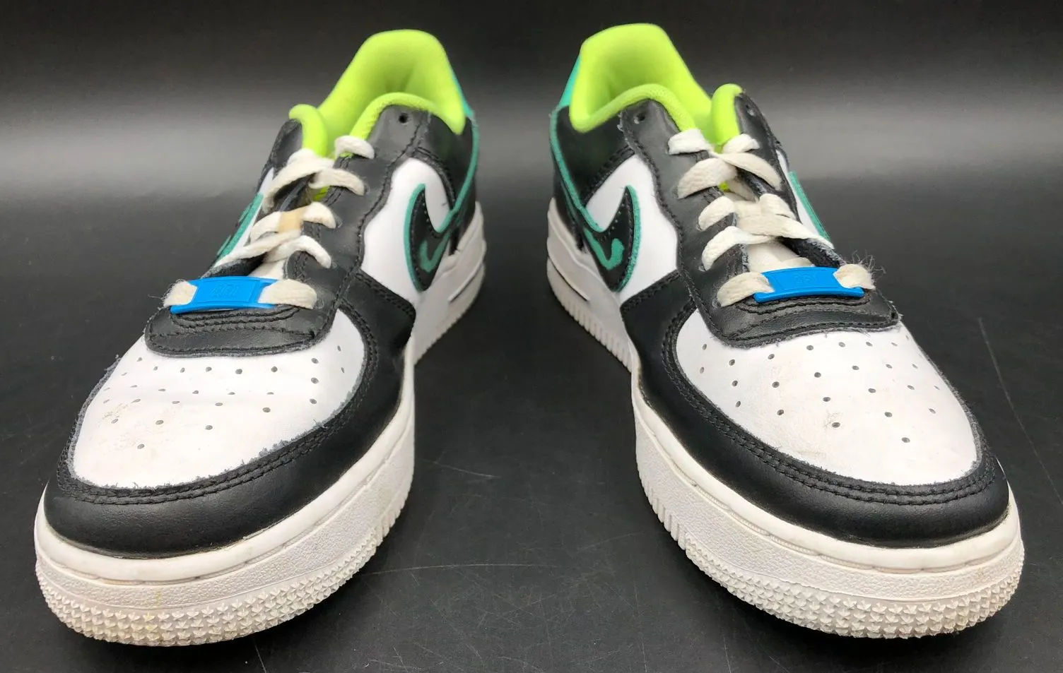 Nike Air Force 1 LV8 GS 'Graffiti' White/Black/Multicolor Sneakers - 4Y ( COA)
