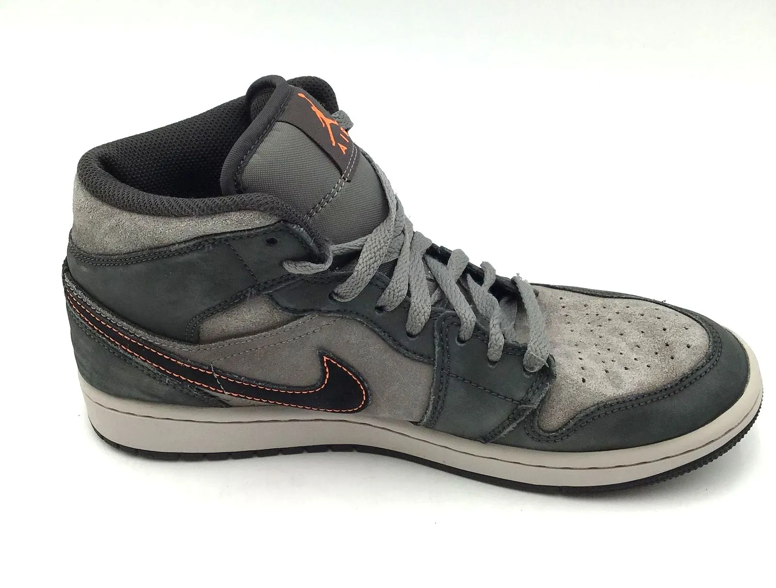 Nike Air Jordan 1 Men's Mid 'Night Stadium' Sneakers-Size: 8 ( COA)