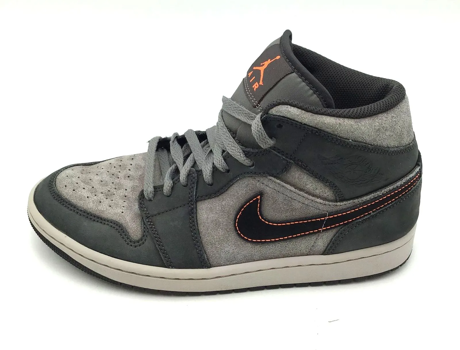Nike Air Jordan 1 Men's Mid 'Night Stadium' Sneakers-Size: 8 ( COA)