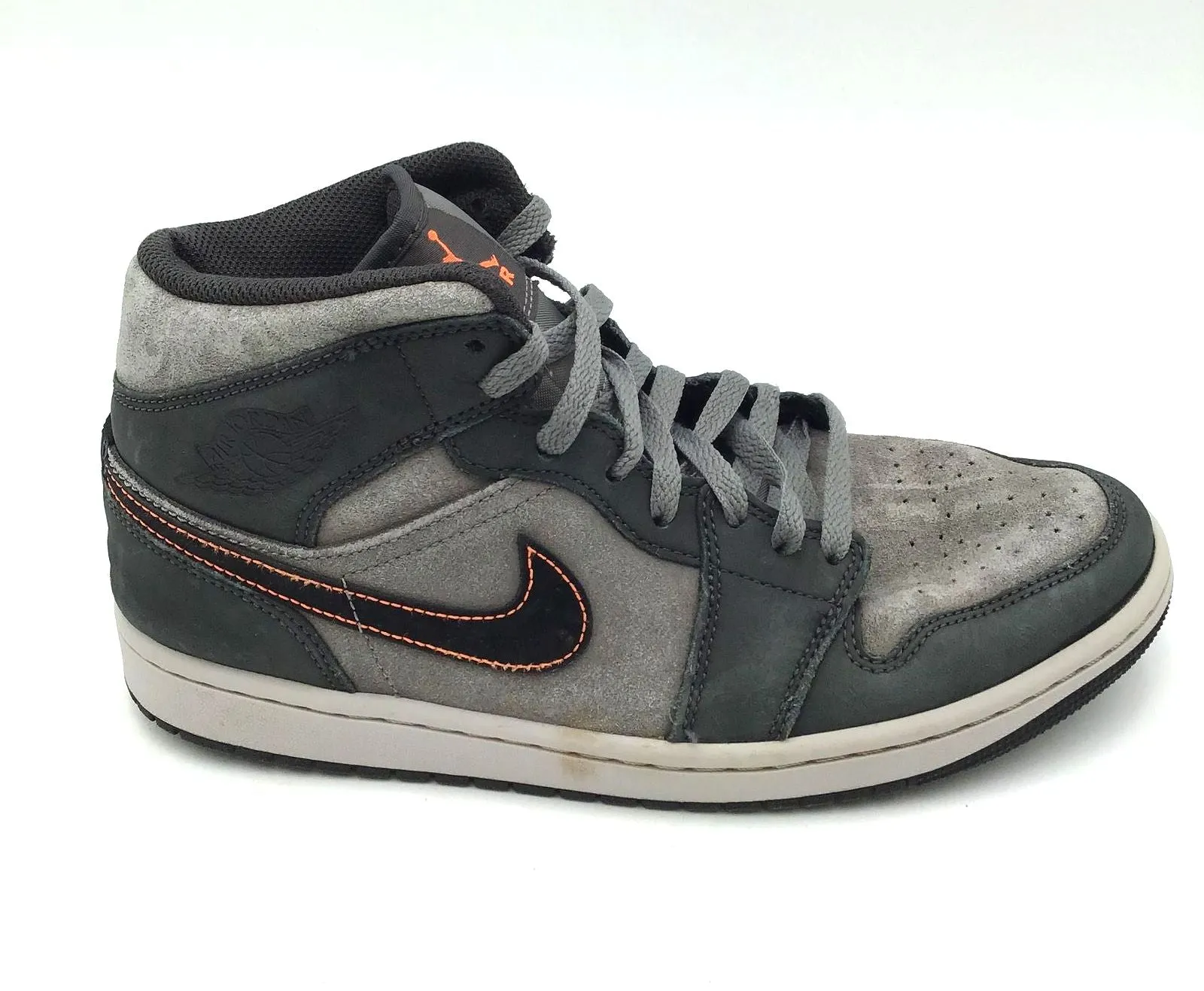 Nike Air Jordan 1 Men's Mid 'Night Stadium' Sneakers-Size: 8 ( COA)