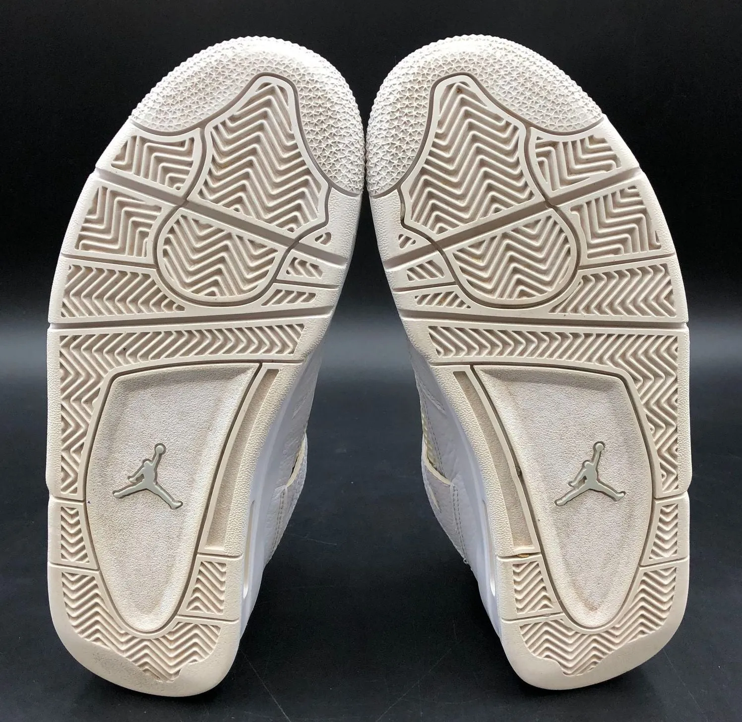 Nike Air Jordan 4 Retro GS 'Pure Money' 2017 White Sneakers - Size 7Y ( COA)