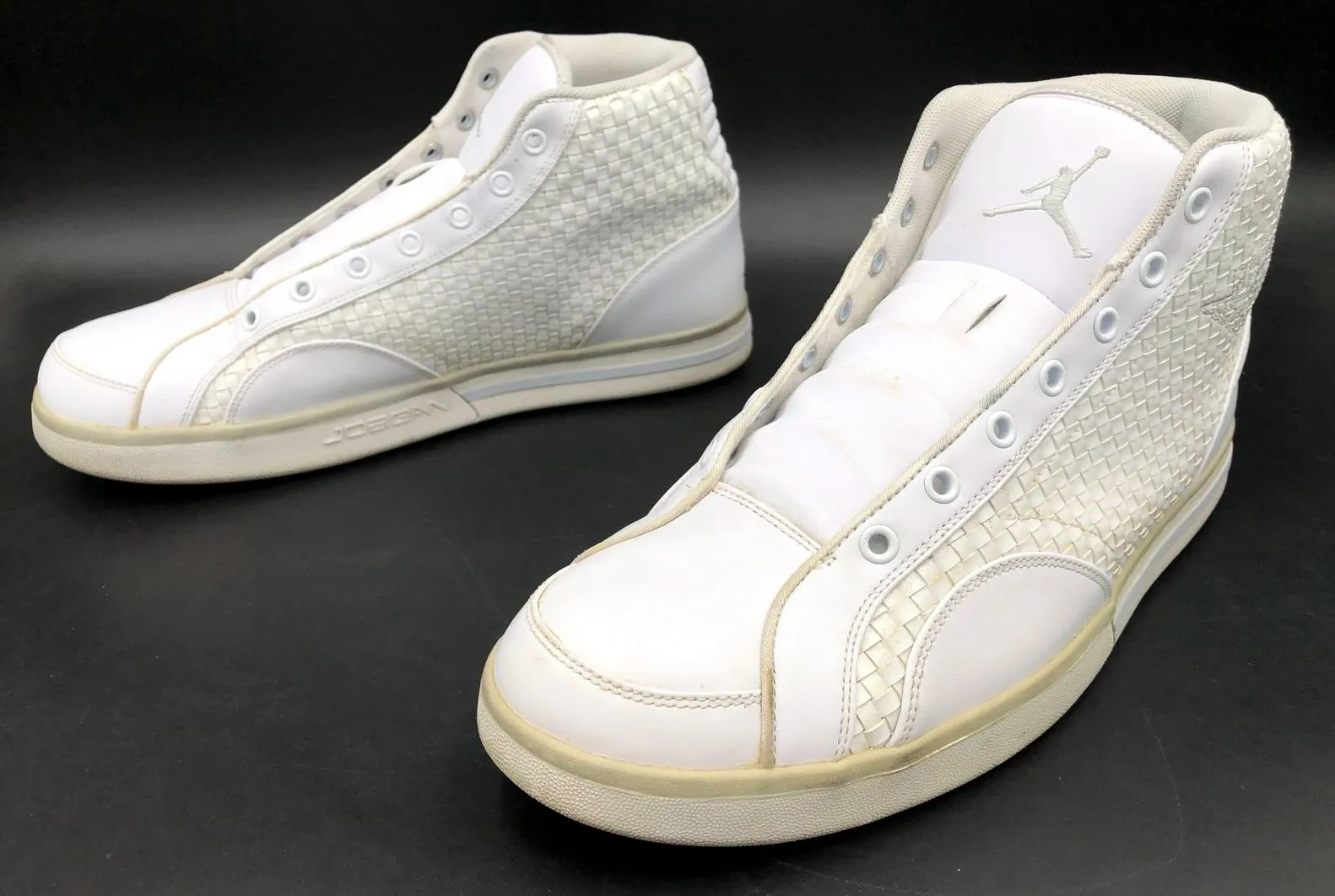 Nike Air Jordan 'Phly Legend Premier' 2009 Men's White Sneakers - Size 12 ( COA)