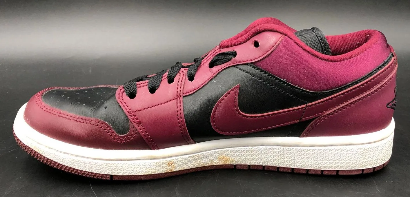 Nike Jordan 1 Low SE 'Dark Beetroot' Women's Purple/Black Sneakers - 8.5 ( COA)