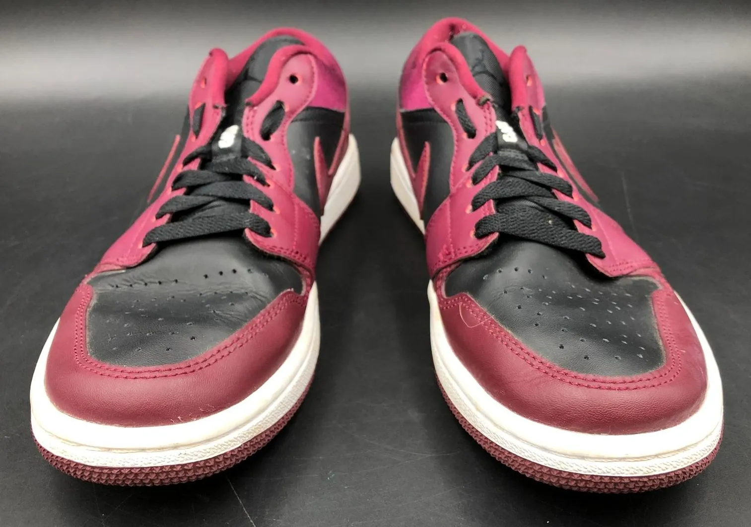 Nike Jordan 1 Low SE 'Dark Beetroot' Women's Purple/Black Sneakers - 8.5 ( COA)