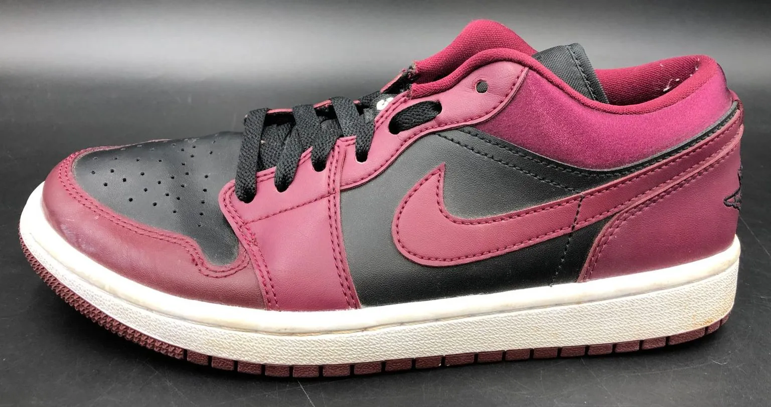 Nike Jordan 1 Low SE 'Dark Beetroot' Women's Purple/Black Sneakers - 8.5 ( COA)
