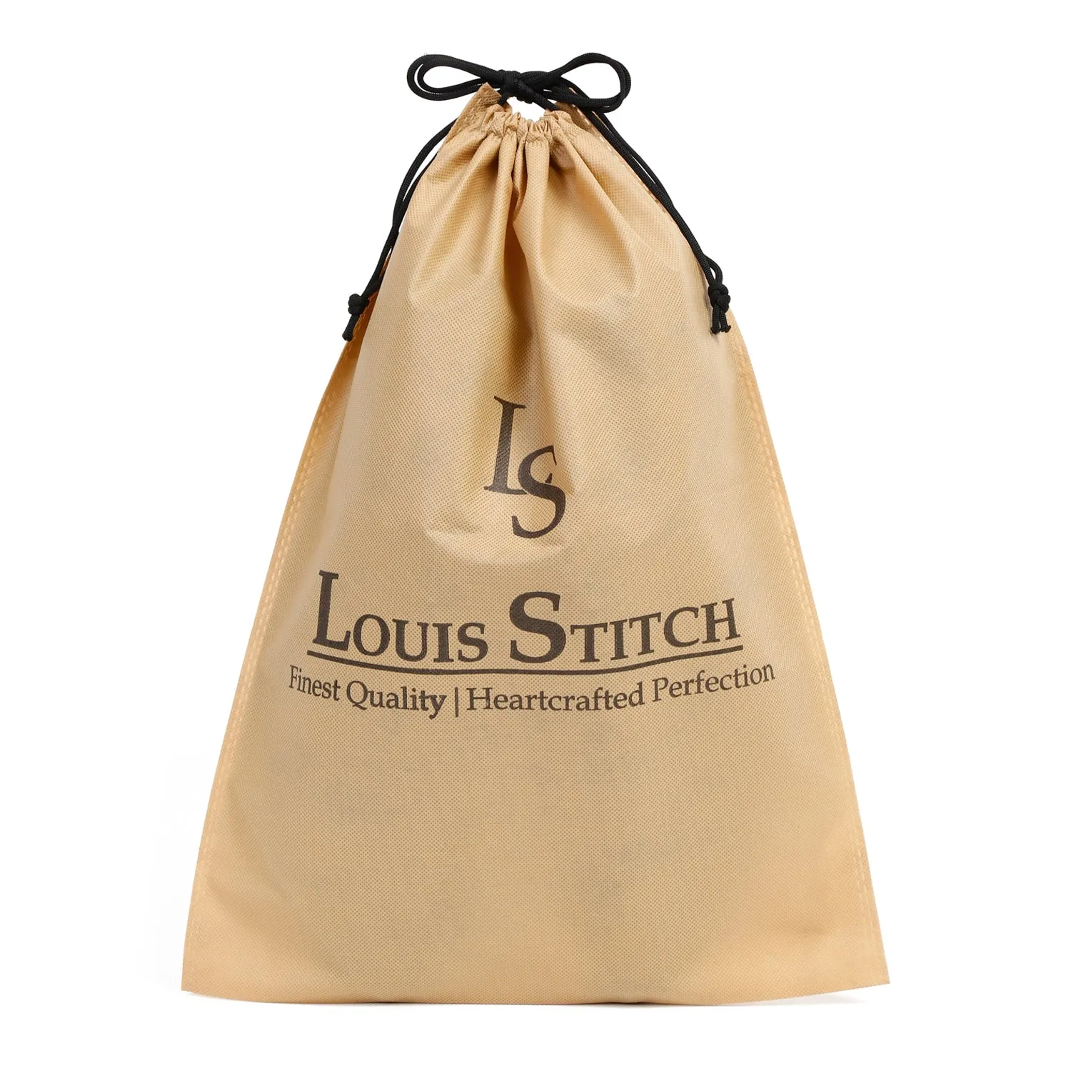 Non Woven Shoe Bag Pack Of  24 Black & Beige Plain - See Thru