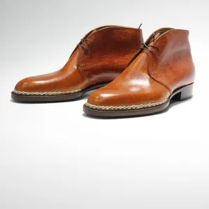 Norwegian Welted Tan Leather Sanremo Chukka Boots - AW24