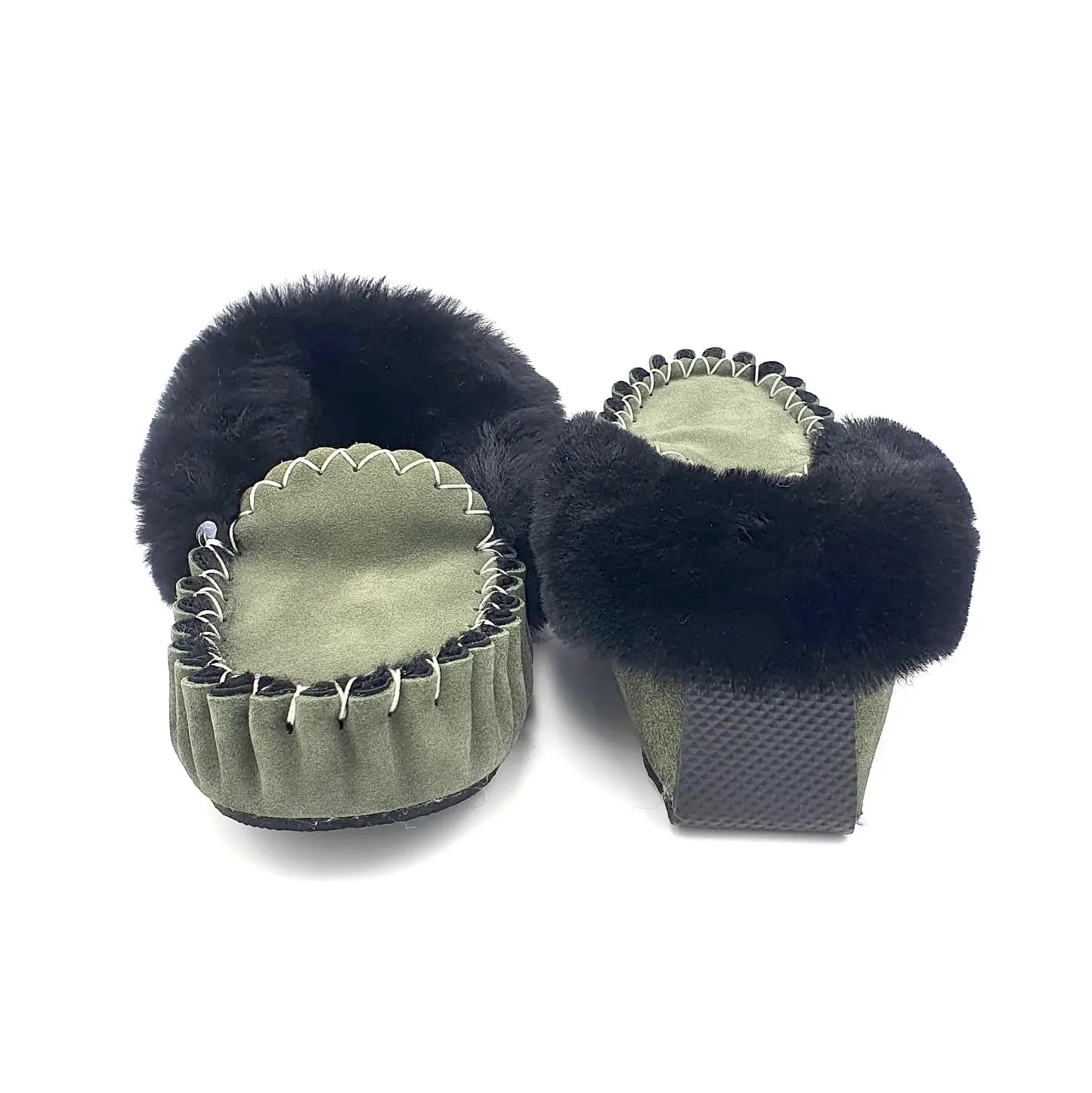 Olive Moccasins