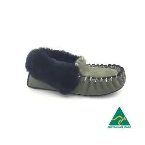 Olive Moccasins
