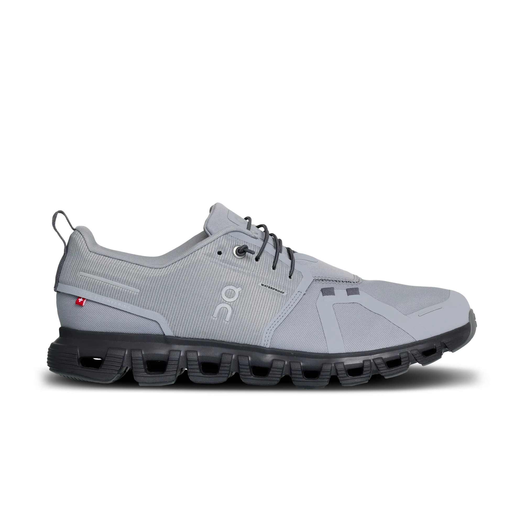 On Men's Cloud 6 Waterproof Shoes - Alloy / Wolf