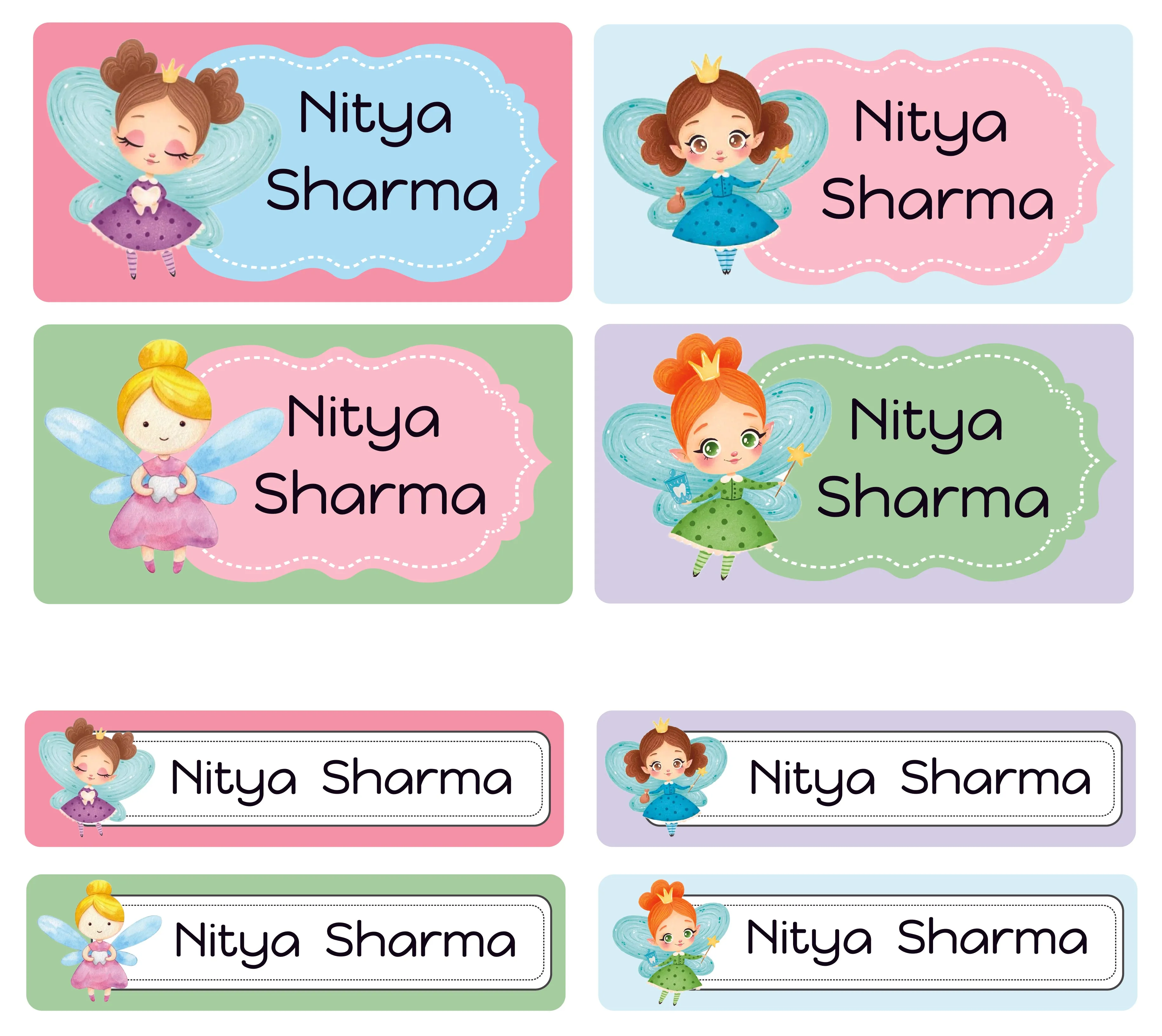 Personalized Rectangular Name Labels
